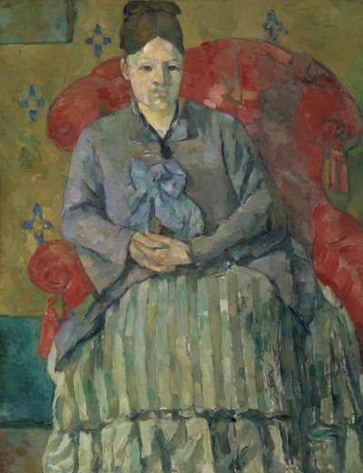 Madame Cézanne in a Red Armchair by Paul Cézanne